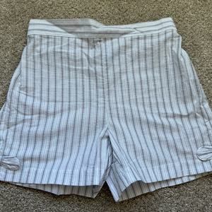 Bella Bliss Girls Striped Bow Shorts Sz 8